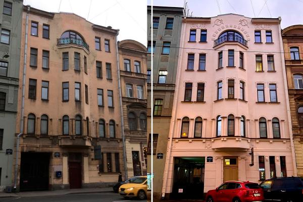 Окончен капитальный ремонт фасада дома на Жуковского, 43